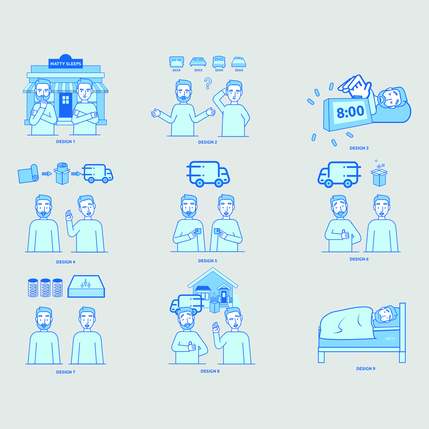Diseño Con Ilustración por SAI DESIGNS para Matty Sleeps Inc.  | Diseño #19993997