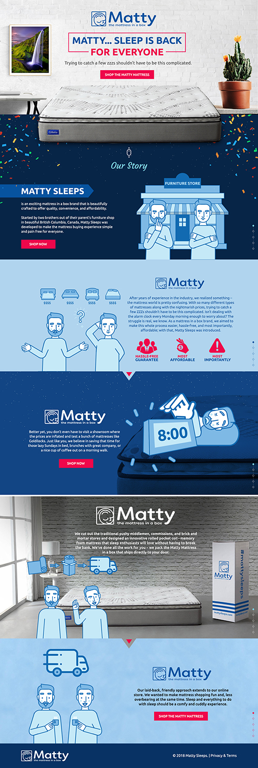 Illustration Design by SAI DESIGNS for Matty Sleeps Inc.  | Design #20094378