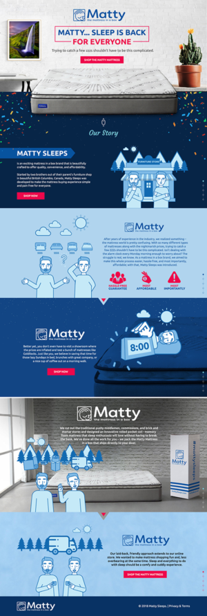 Illustration Design by SAI DESIGNS for Matty Sleeps Inc.  | Design: #20104917