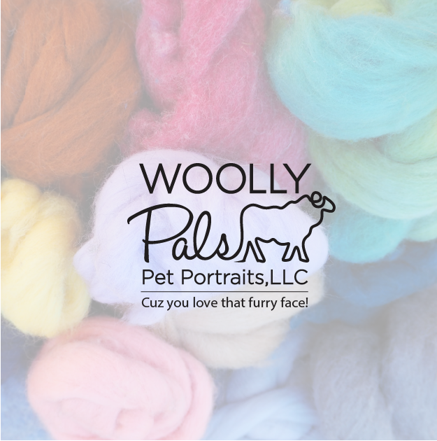 Logo Design by logoonclick for Woolly Pals Pet Portraits, LLC | Design: #19927964