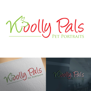 Logo Design by JAFRIN for Woolly Pals Pet Portraits, LLC | Design: #19925207