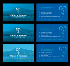 Miller & Simarro Dental Care | Diseño de Tarjeta de Presentación por see why