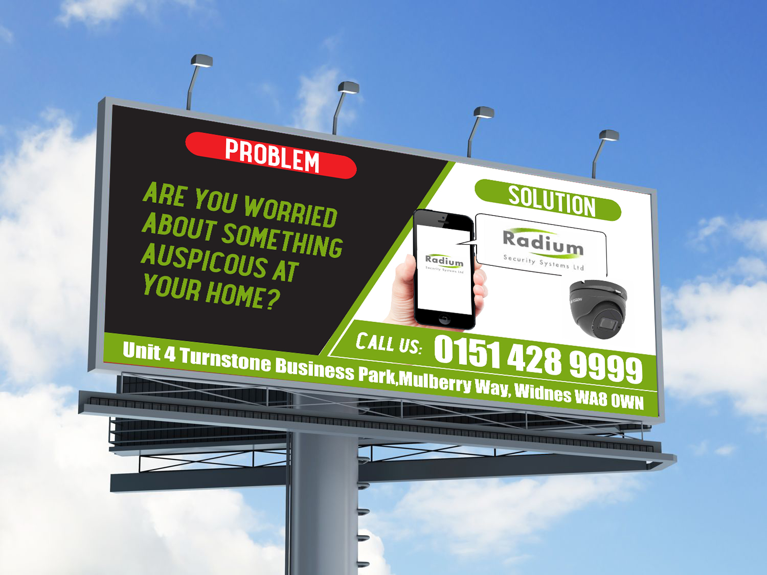 Signage Design by imgaurav92 for Radium Security Systems Limited | Design #19946624