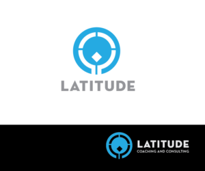 Latitude (one with just that word) but then also a version that has Coaching & Consulting in smaller type underneath. | Logo Design by renderman