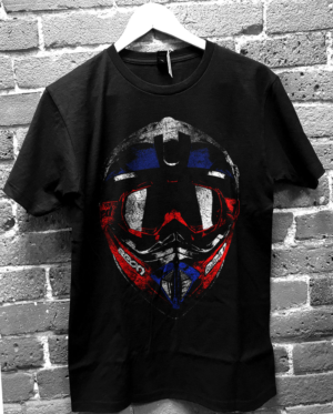 American Rider Motor cross Helmet | Design de T-shirt par O_O NIZAL O_O