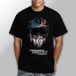 American Rider Motor cross Helmet | Design de T-shirt par Eightone 3