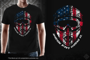 American Rider Motor cross Helmet | Diseño de Camiseta por gekgrfx