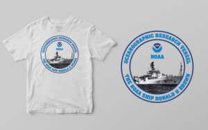 NOAA Ship Ronald H Brown-Around the World  | T-Shirt-Design von SAI DESIGNS