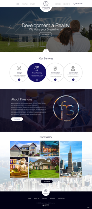 Design Wordpress par pb pour Firestone Construction | Design : #19957938