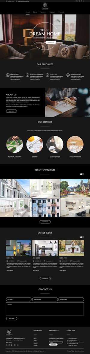Diseño Wordpress por bdesigner9 para Firestone Construction | Diseño #19996476
