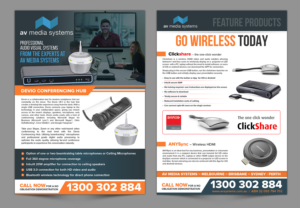 Flyer Design by SD WEBCREATION for AV Media Systems | Design #19958844