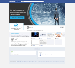 Design Facebook par harmi_199 pour Acumen Start Consulting | Design : #19947686