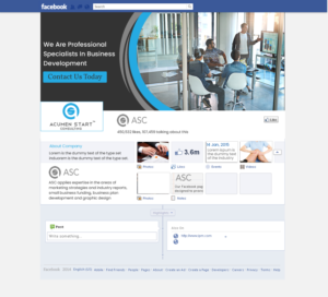 Design Facebook par harmi_199 pour Acumen Start Consulting | Design : #19947688