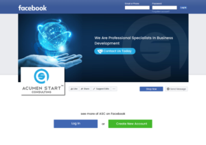 Design Facebook par harmi_199 pour Acumen Start Consulting | Design : #19978096