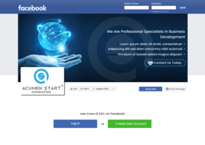 Design Facebook par harmi_199 pour Acumen Start Consulting | Design : #19978098