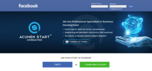 Design Facebook par harmi_199 pour Acumen Start Consulting | Design : #19980070