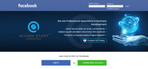 Design Facebook par harmi_199 pour Acumen Start Consulting | Design : #19980071