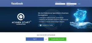 Design Facebook par harmi_199 pour Acumen Start Consulting | Design : #20002934