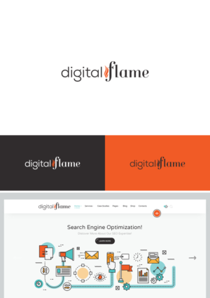 (Digital Flame) is Digital marketing agency.  | Logo Design by JohnM.