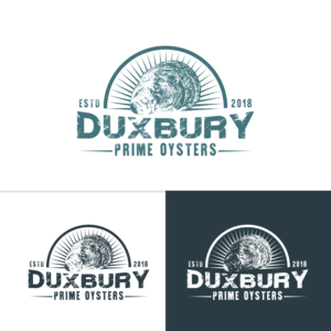 Duxbury Prime Oysters.  CCB 45 (this represents the location of the  bay where the oysters are farmed).  Duxbury, Massachusetts | Logo Design by FourtuneDesign