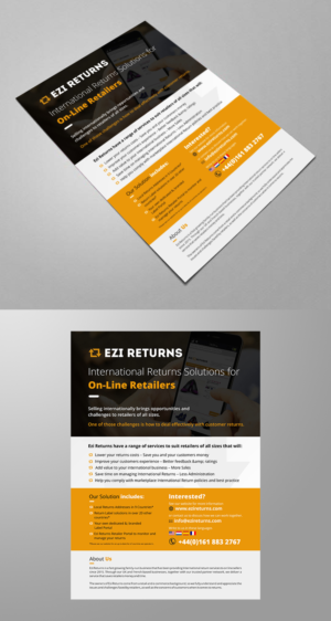 Ezi Returns Flyer pdf | Design de Flyer par ecorokerz
