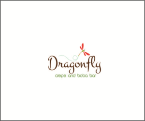 Dragonfly crepes*boba  | Logo Design by Mihaela