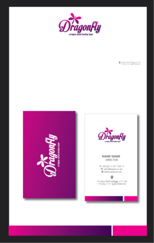 Dragonfly crepes*boba  | Logo-Design von zebronicgraphic