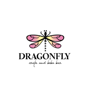 Dragonfly crepes*boba  | Logo Design by WooW Designs