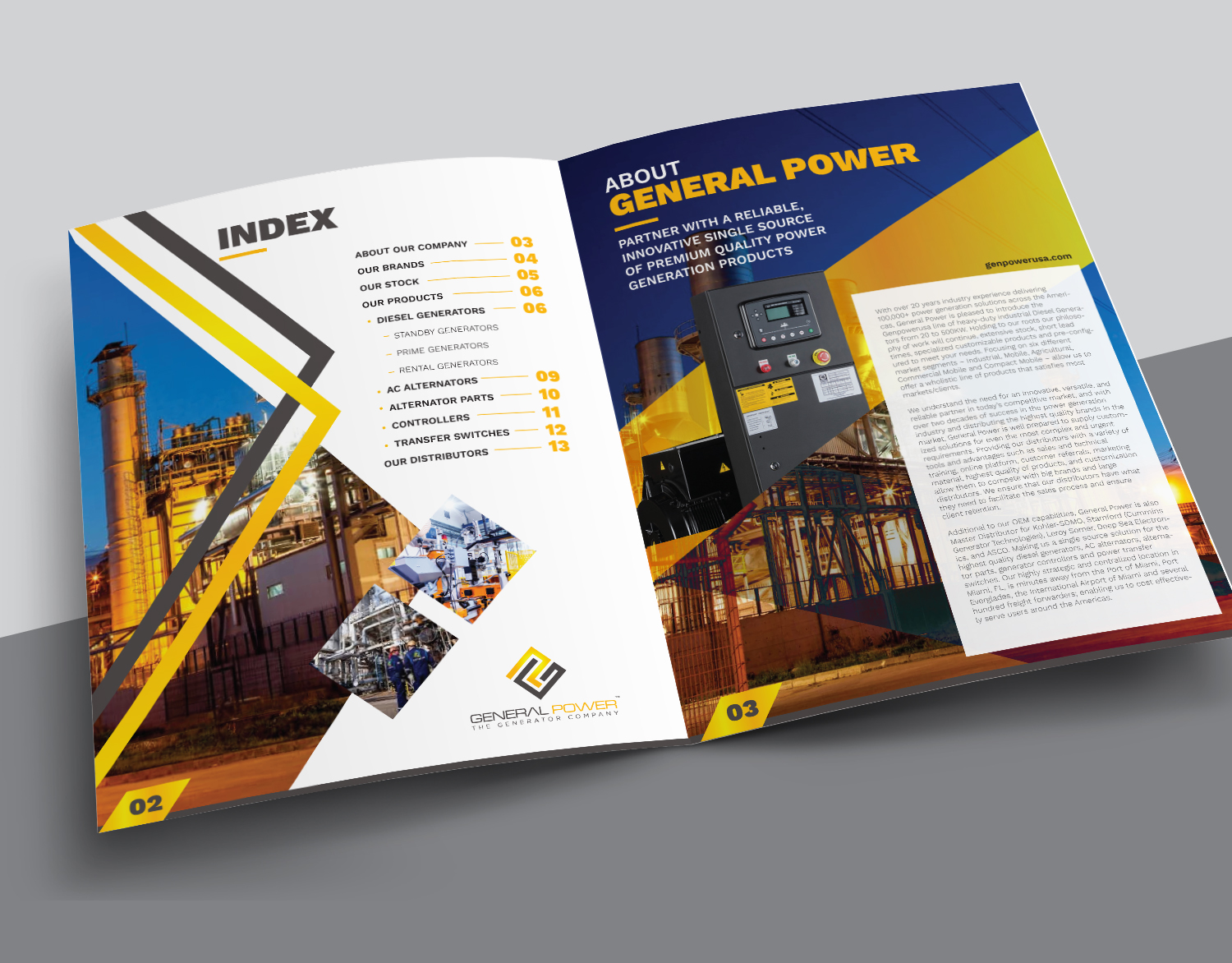Brochure Design by Achiver for General Power Limited, Inc. | Design #19966606