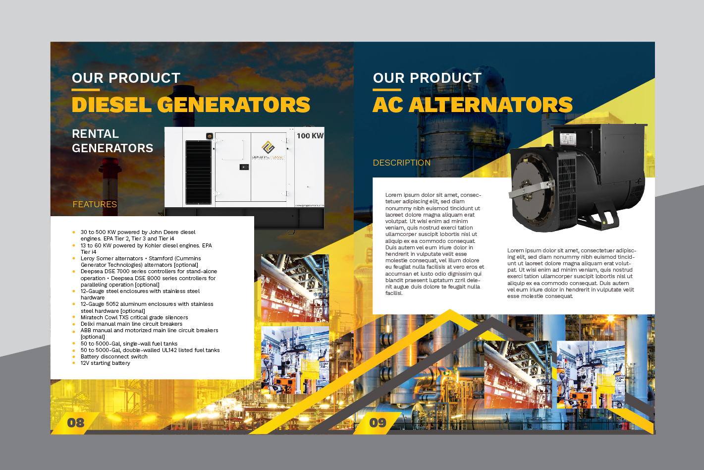 Brochure Design by Achiver for General Power Limited, Inc. | Design #19976124