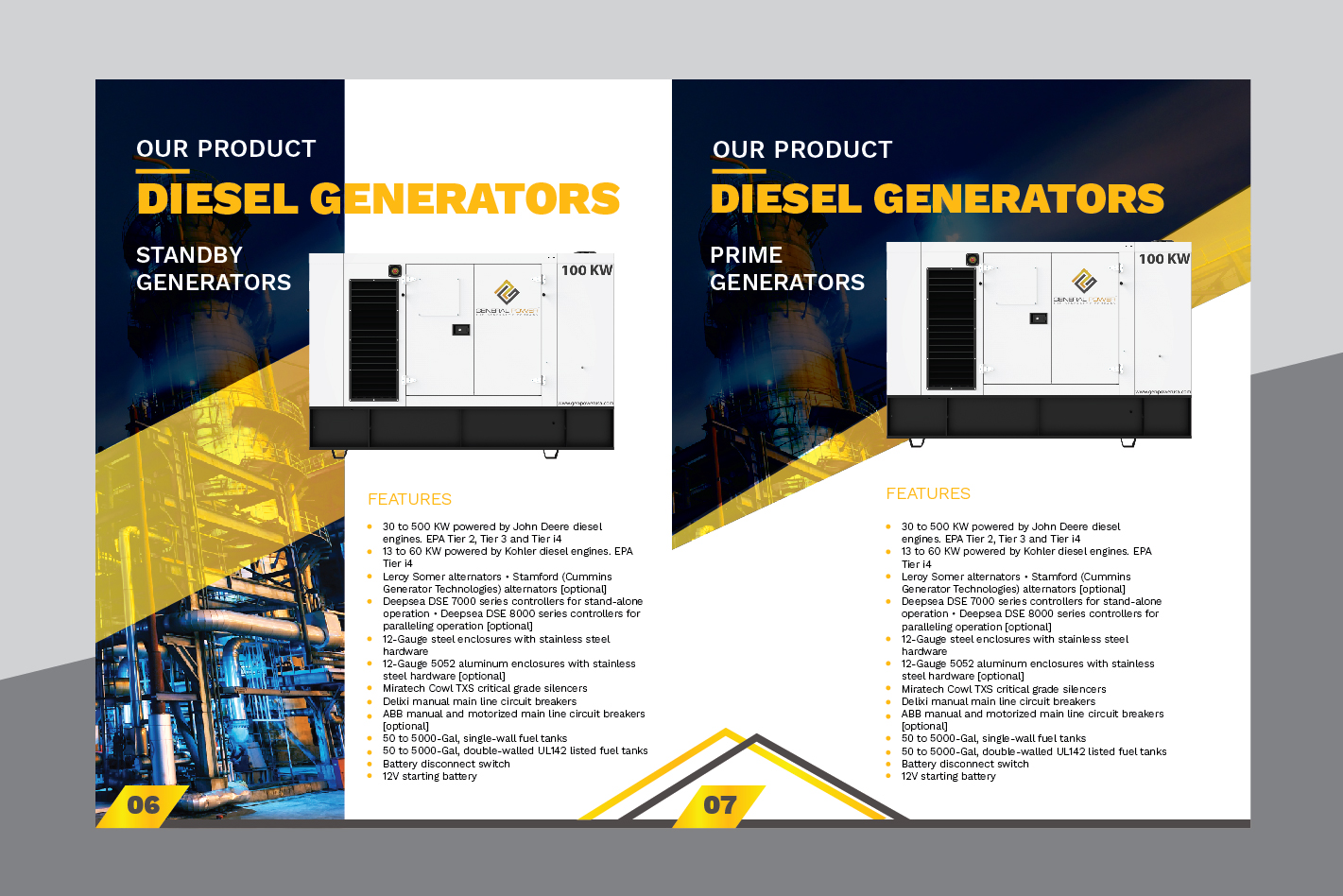 Brochure Design by Achiver for General Power Limited, Inc. | Design #19985067