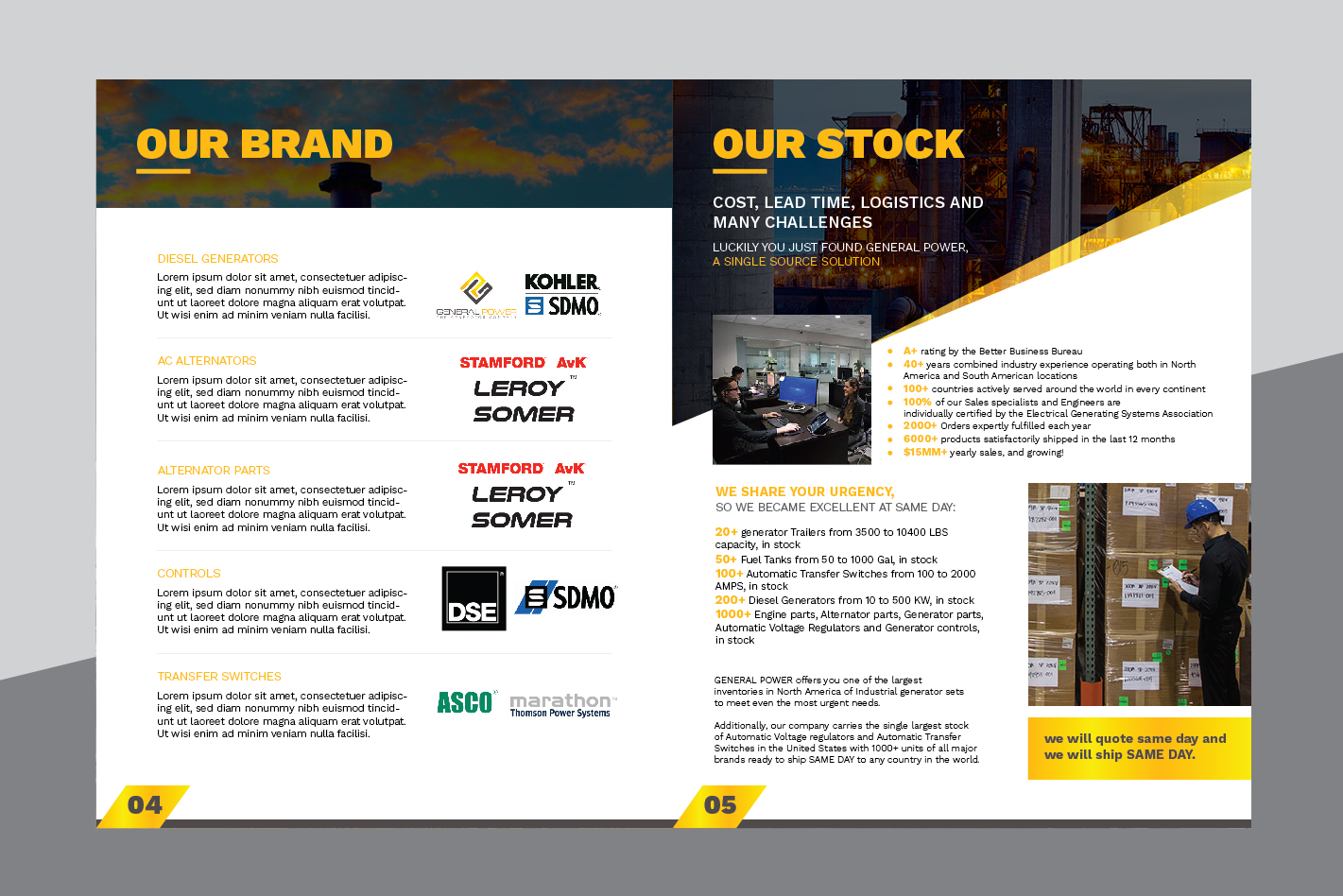 Brochure Design by Achiver for General Power Limited, Inc. | Design #19985068