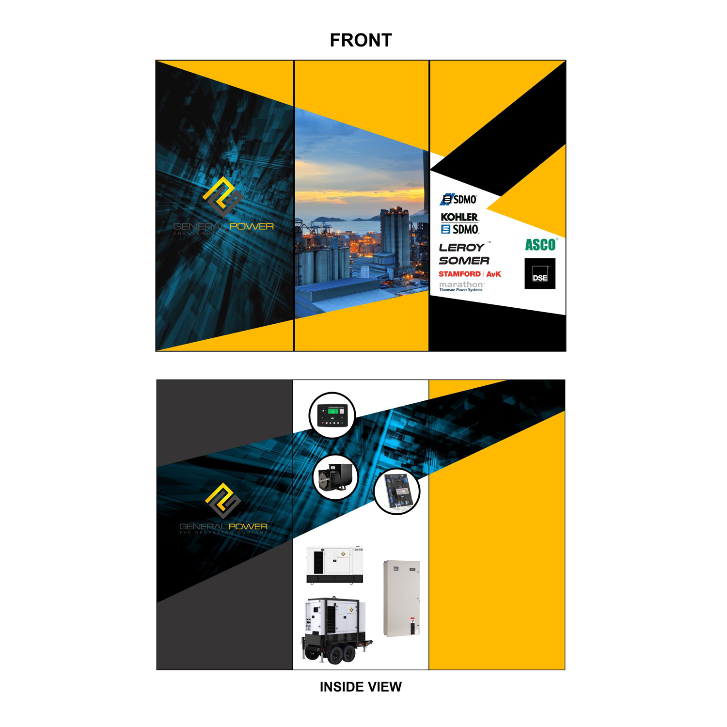Brochure Design by ianisareaper07 for General Power Limited, Inc. | Design #19962241
