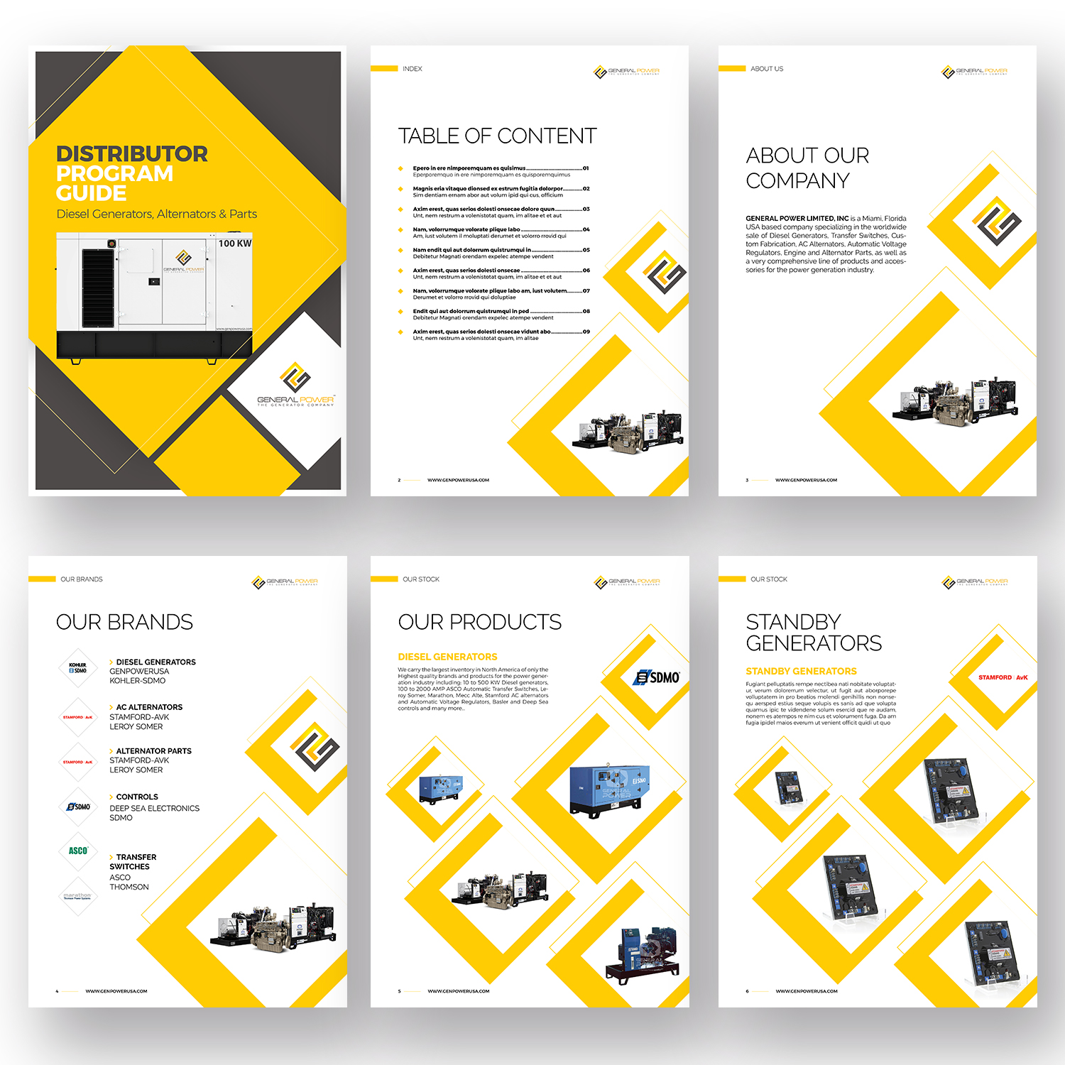 Brochure Design by Pixelon Studio for General Power Limited, Inc. | Design #20015368