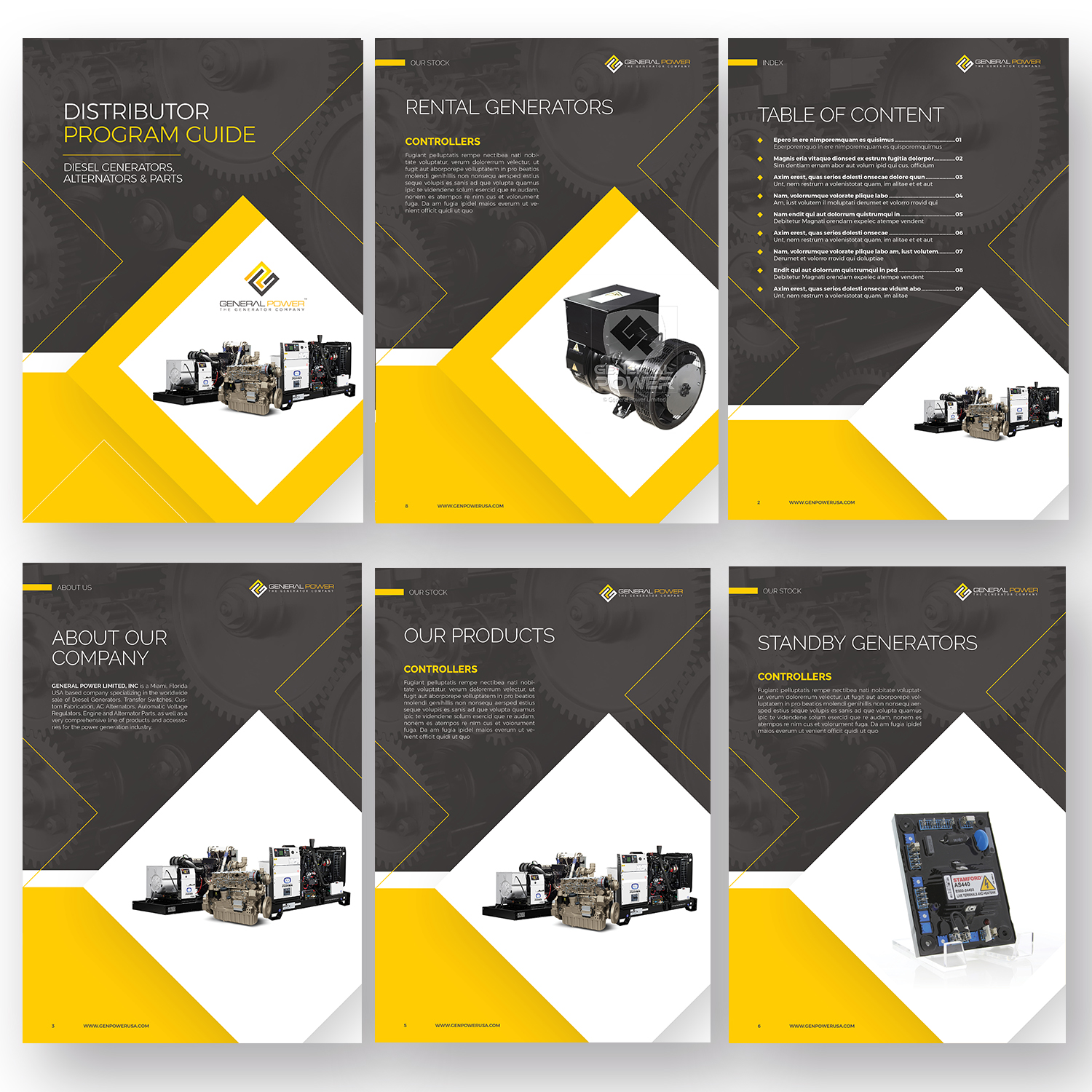 Brochure Design by Pixelon Studio for General Power Limited, Inc. | Design #20015837