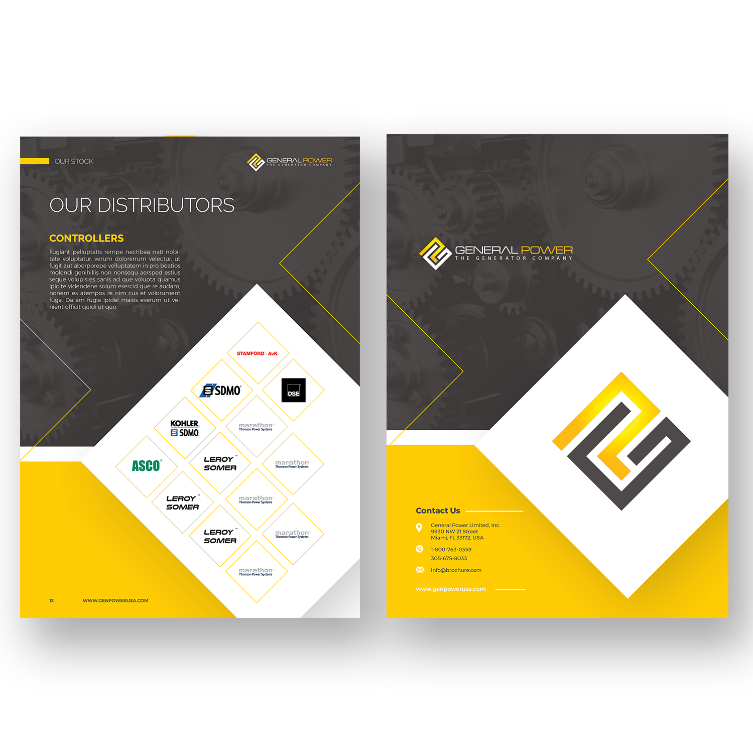 Brochure Design by Pixelon Studio for General Power Limited, Inc. | Design #20015838