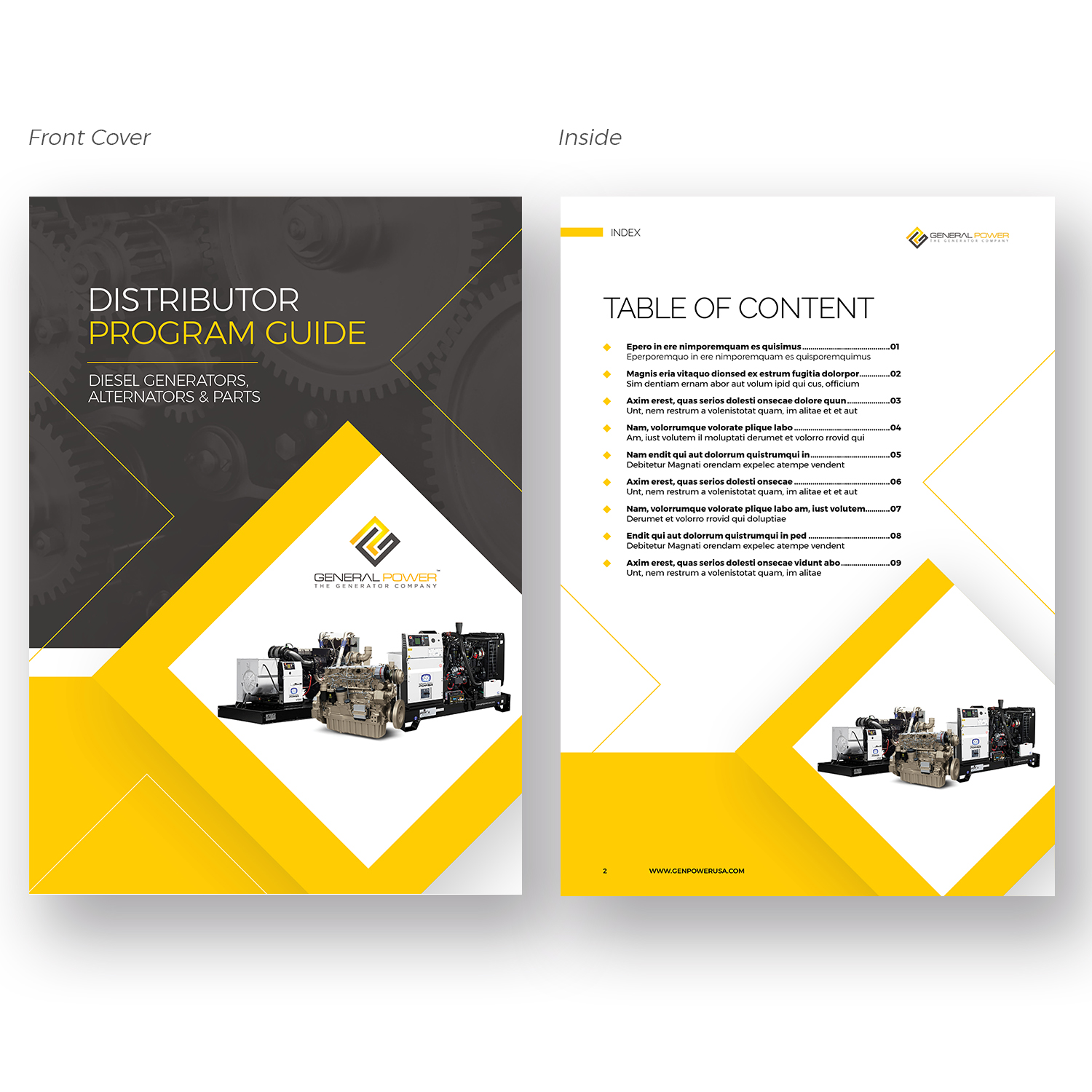 Brochure Design by Pixelon Studio for General Power Limited, Inc. | Design #20015872