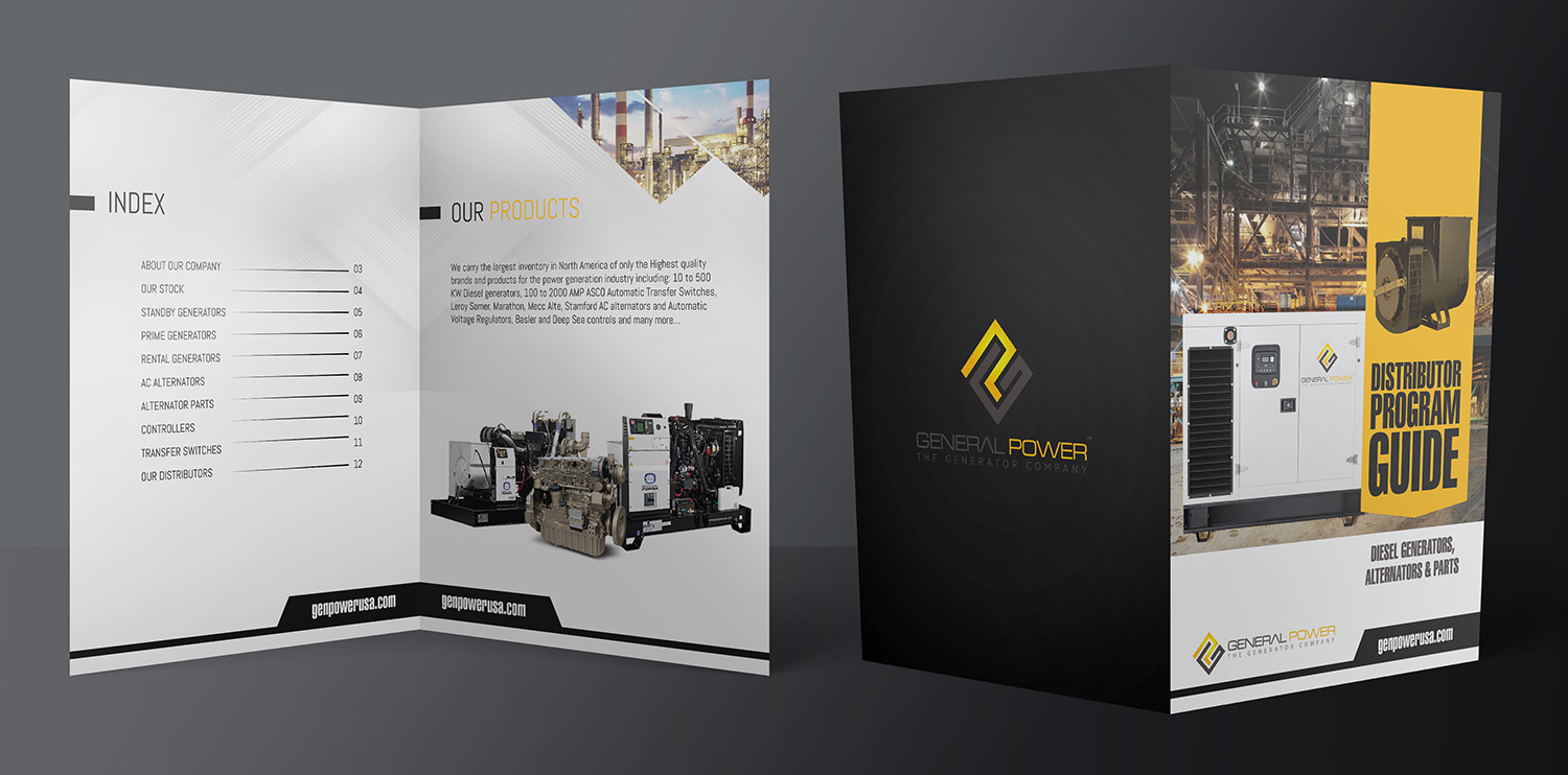 Brochure Design by Deziners Zone for General Power Limited, Inc. | Design #19955944