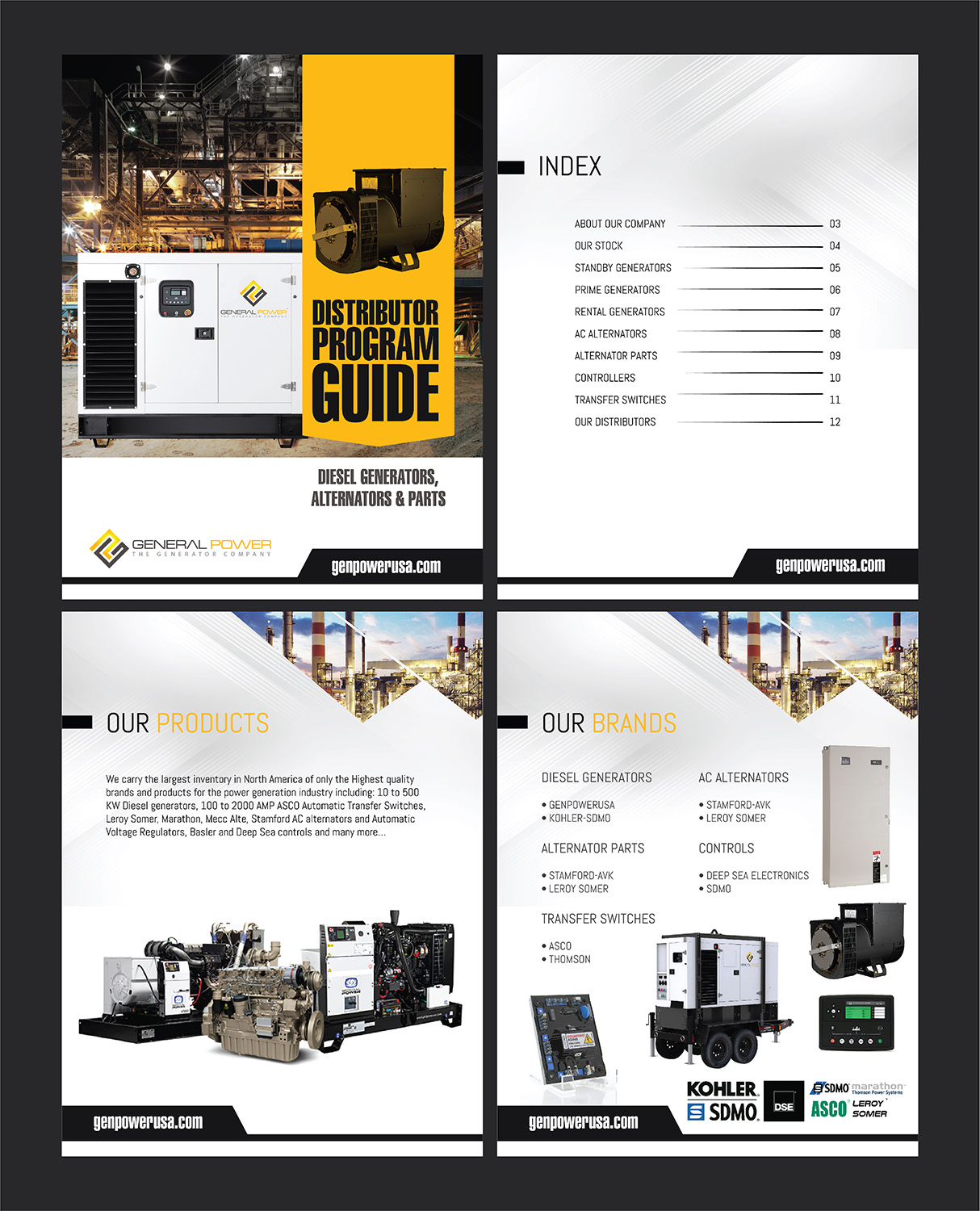 Brochure Design by Deziners Zone for General Power Limited, Inc. | Design #19955945