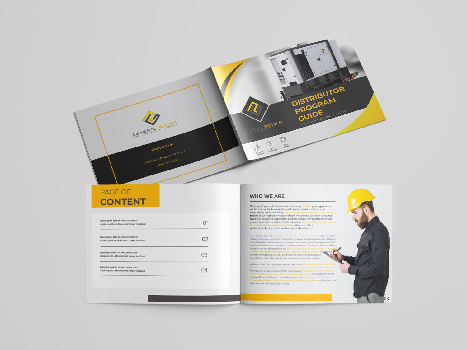 Brochure Design by Louie Fuentes | Manobo Graphic Design Services for General Power Limited, Inc. | Design #19990199