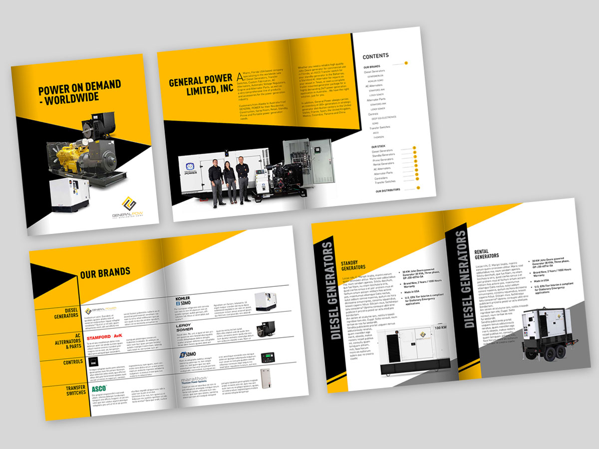Diseño de Brochure por ATUL SOOD para General Power Limited, Inc. | Diseño #19977856