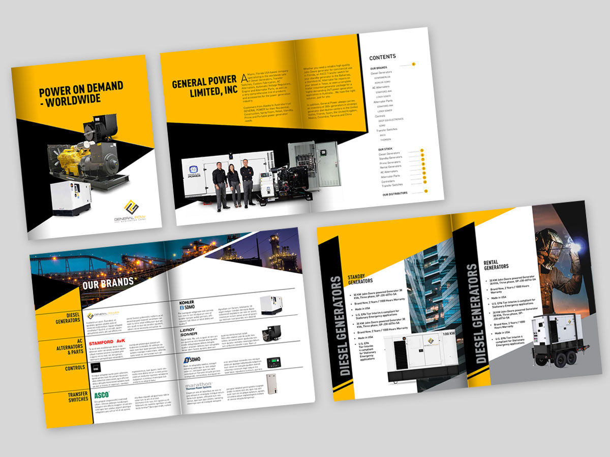 Design de Brochure par ATUL SOOD pour General Power Limited, Inc. | Design #19983127