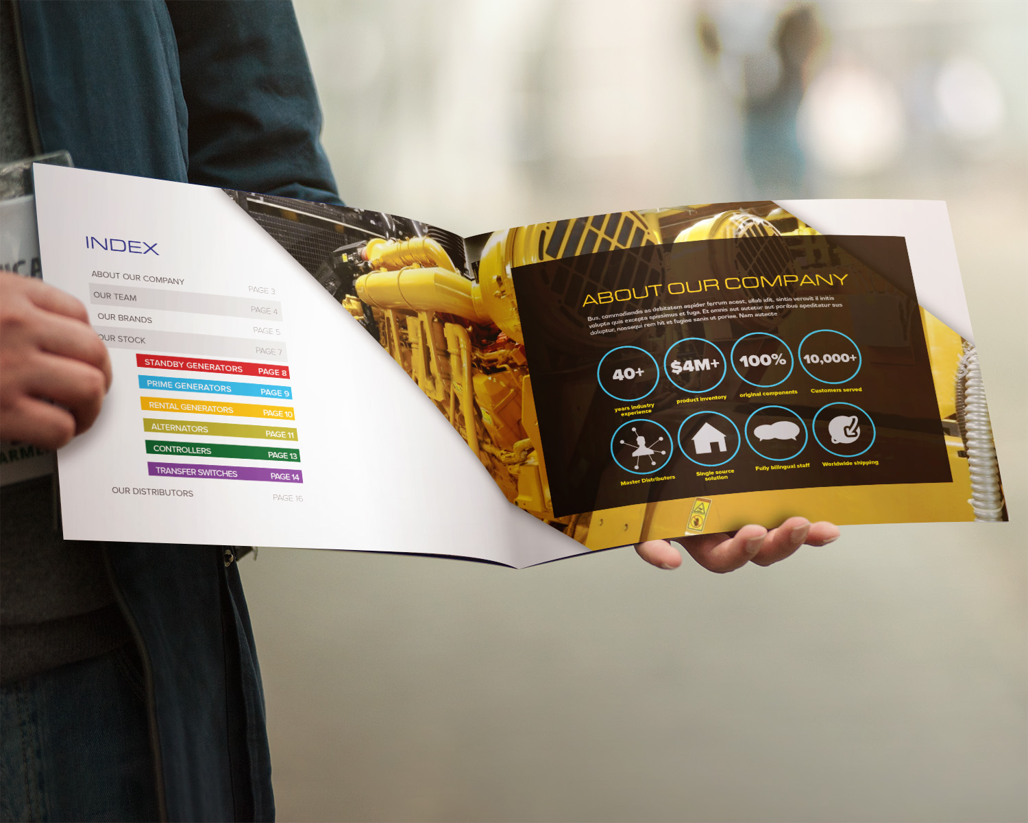 Brochure Design by banedsgn for General Power Limited, Inc. | Design #20295736