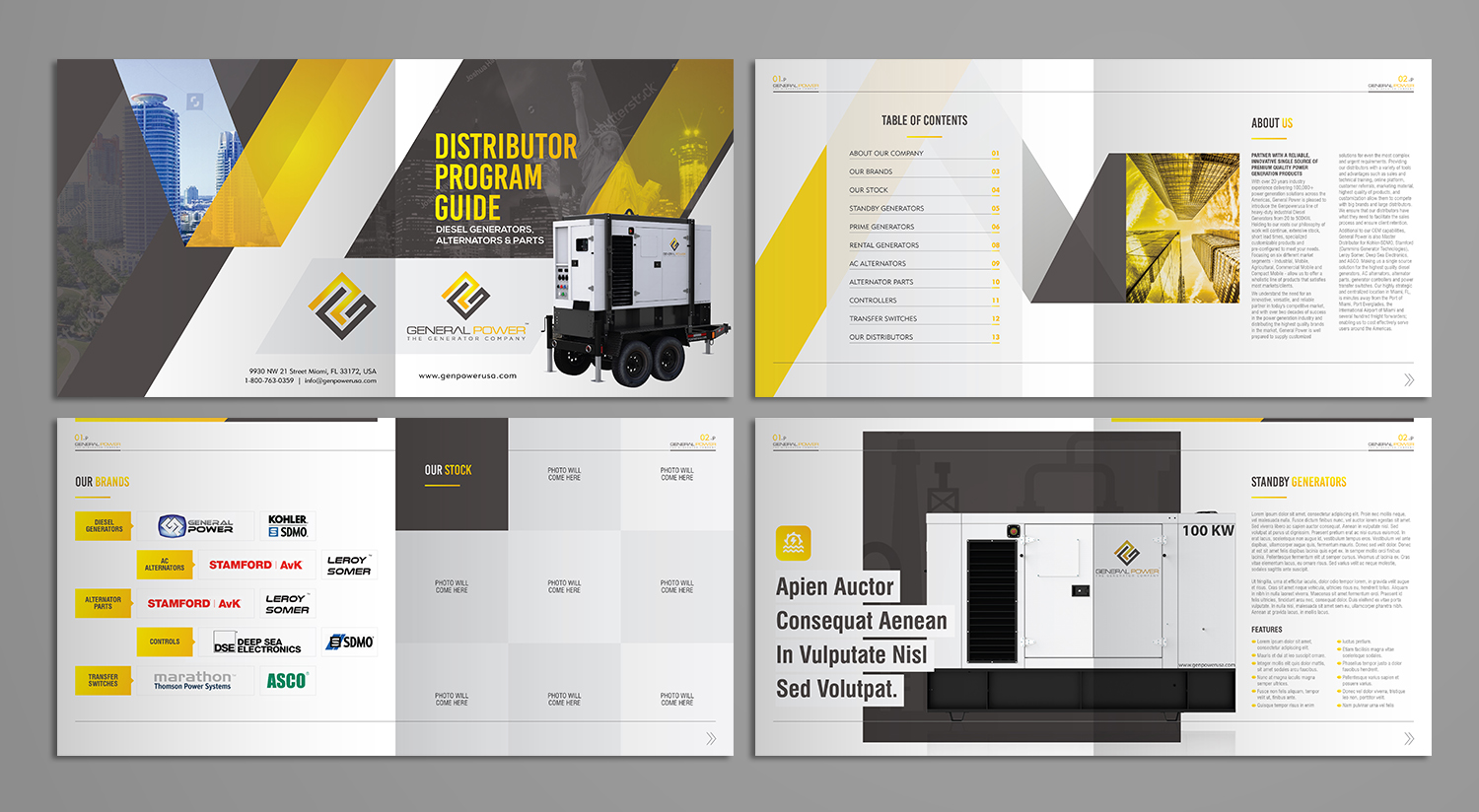 Brochure Design by Titan Solbiz for General Power Limited, Inc. | Design #19979229