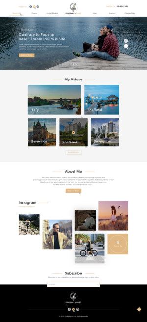 Travel video blogger needs website design | Web Design by Ved Web Services