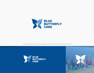 BLUE BUTTERFLY CARE | Logo Design by CKS d e s i g n
