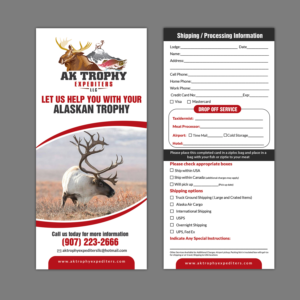 Flyer Design by aspiremedia for AK Trophy Expediters LLC | Design: #19969837