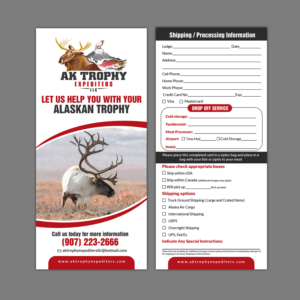 Flyer Design by aspiremedia for AK Trophy Expediters LLC | Design: #19969875