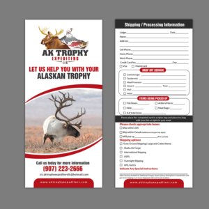Flyer Design by aspiremedia for AK Trophy Expediters LLC | Design: #19970142