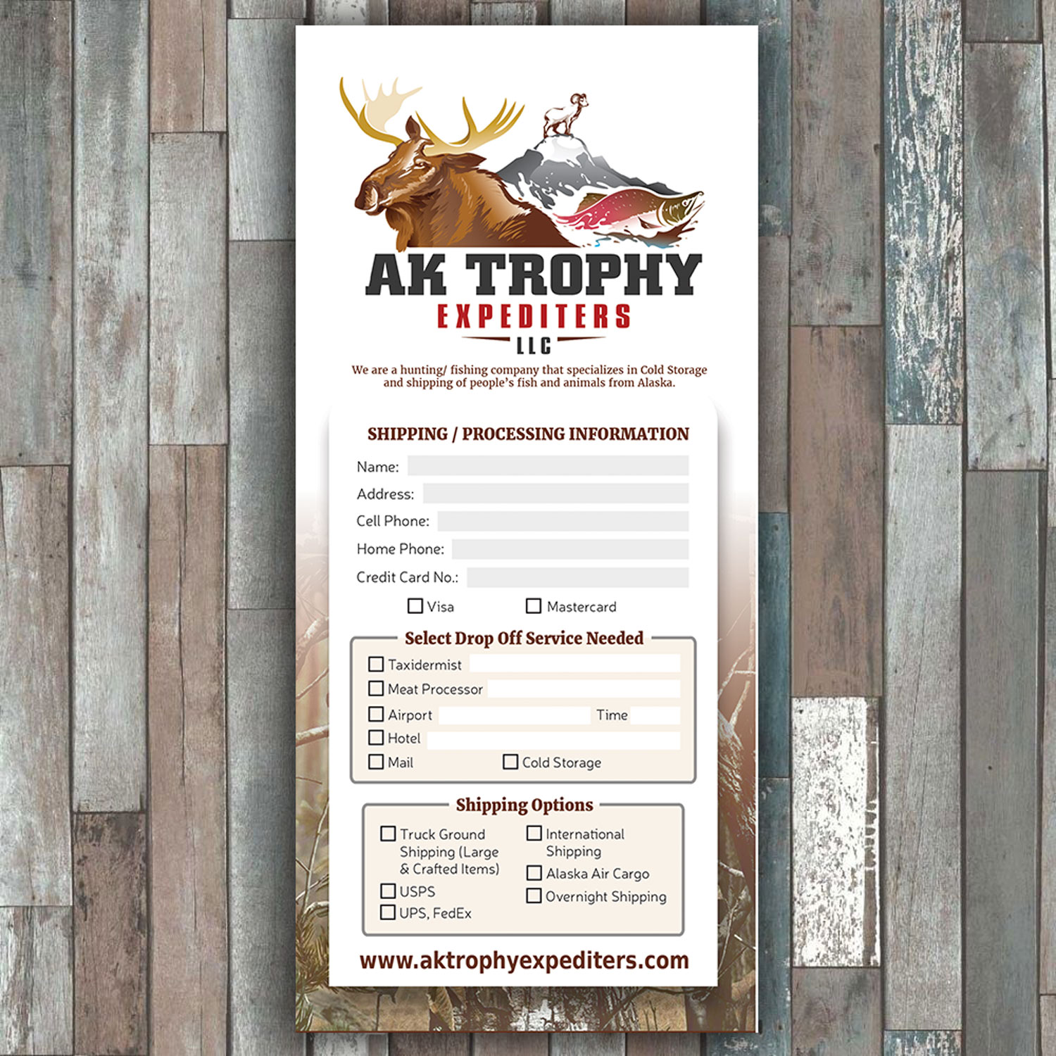 Flyer Design by lyndon for AK Trophy Expediters LLC | Design #19970348